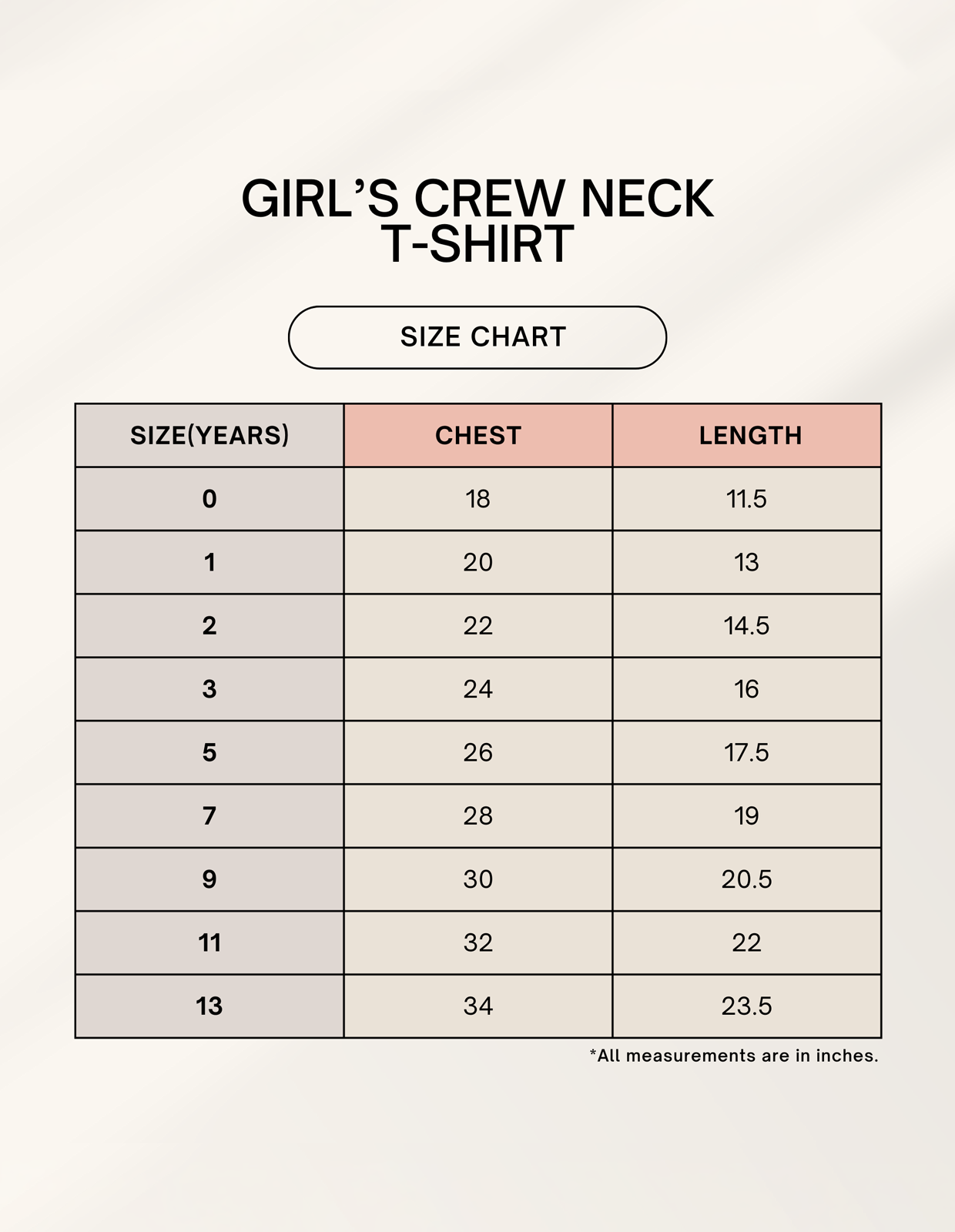 Girl's Crew Neck T-Shirt (Custom Print)