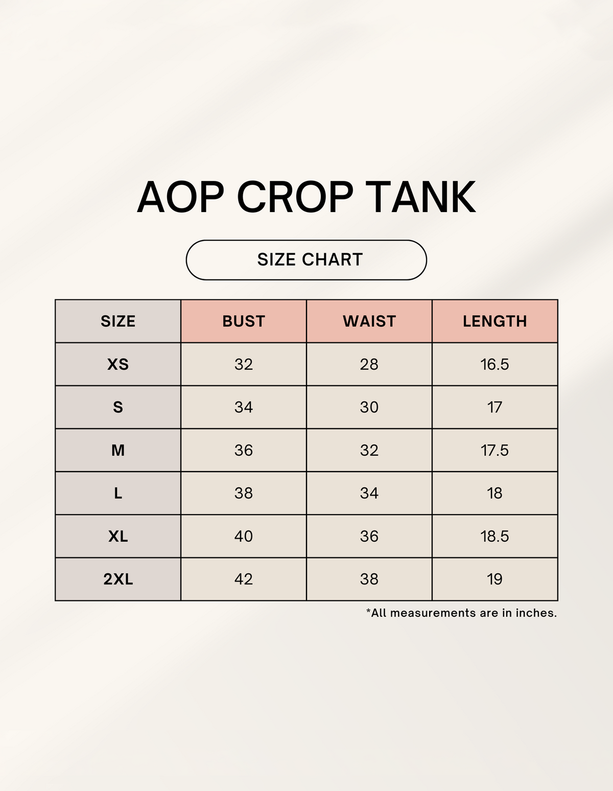 Custom AOP (All Over Print) Crop Tank