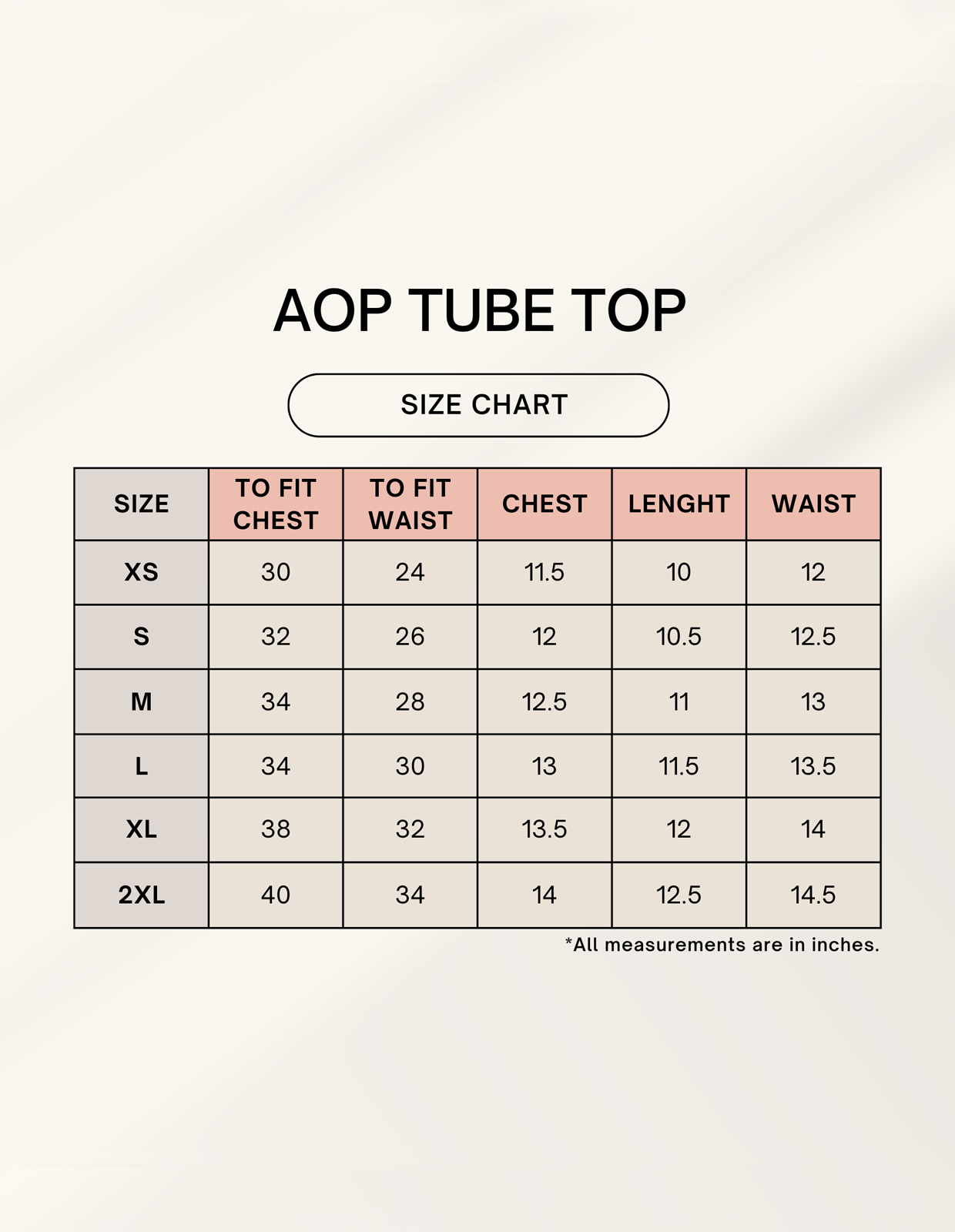 Custom AOP (All Over Print) Tube Top | CT01