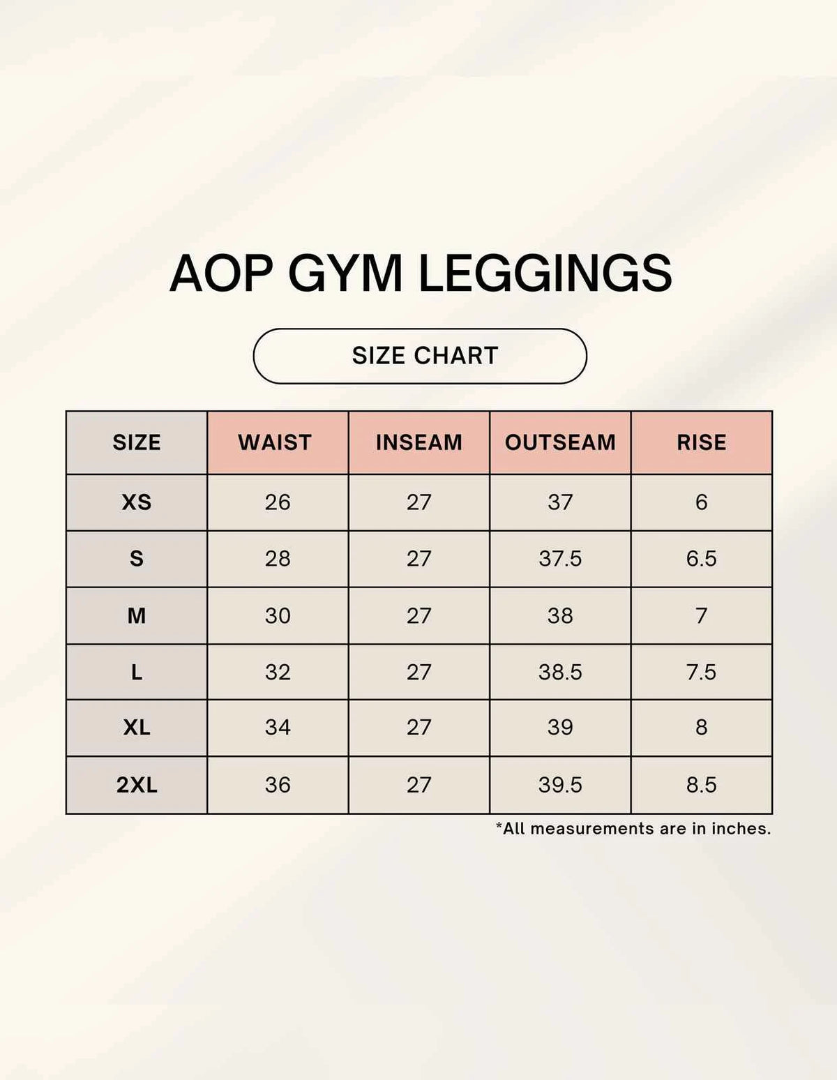 Custom AOP Gym Leggings