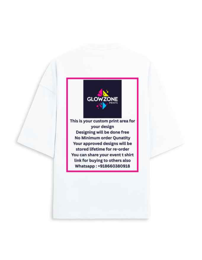 Unisex Terry Oversized Tee | UT27 (Custom Print)
