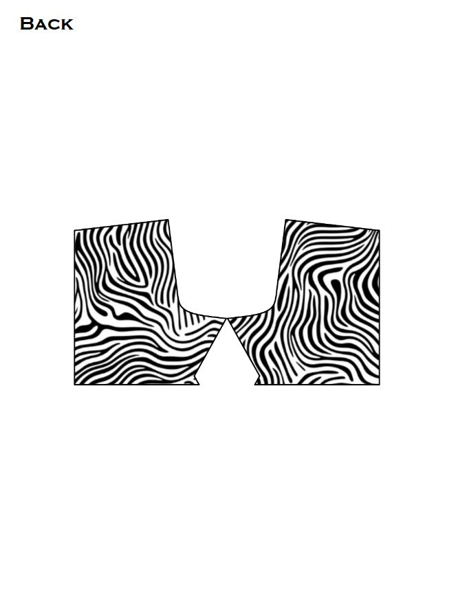 Zebra Lines Unisex AOP Sports Shorts GlowZonePrints