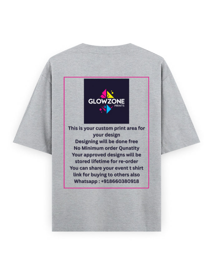 Unisex Oversized Classic T-Shirt (Custom Print)