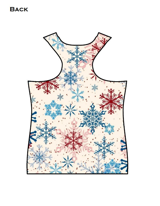 Reindeer Women's AOP Tank Top GlowZonePrints