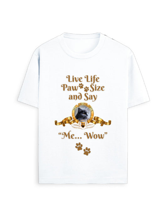 Cat Paw Unisex Standard Crew T-Shirt | CT02 White GlowZonePrints