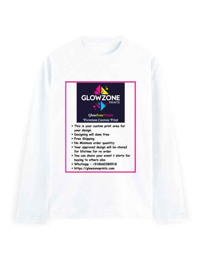 Men's Full Sleeve T-Shirt | MF31 (Custom Print)