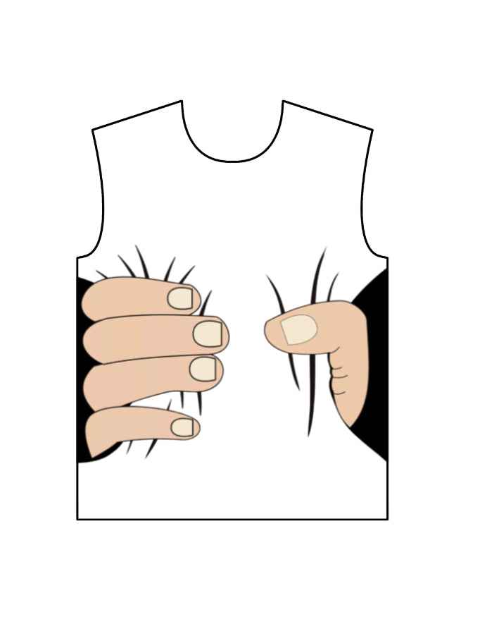 Hand Illusion T-Shirt | UA22 (Custom Print)