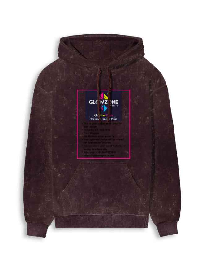 Unisex Acid Washed Hoodie | UH62 (Custom Prints)