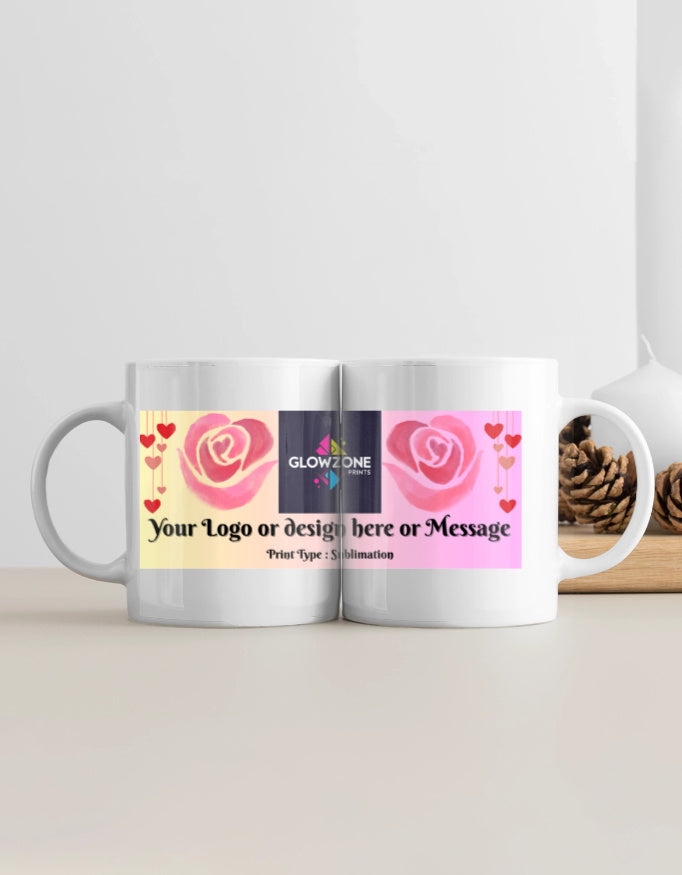 White Coffee Mug (Custom Print) White 11 OZ GlowZonePrints