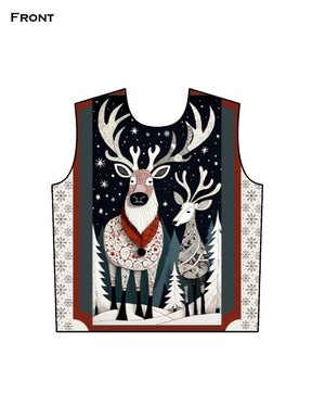 Reindeer Unisex AOP (All Over Print) Sweatshirt GlowZonePrints