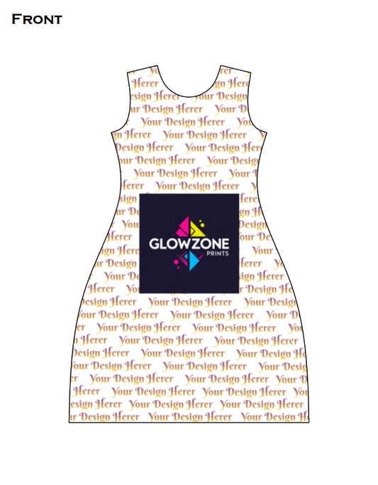 Custom AOP (All Over Print) A line Dress GlowZonePrints