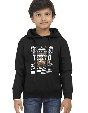 TOKYO Race Kids Hoodie Black GlowZonePrints