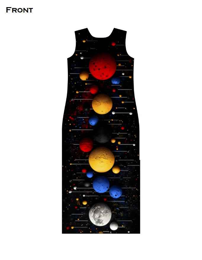 Colorful Universe AOP (All Over Print) Bodycon Dress