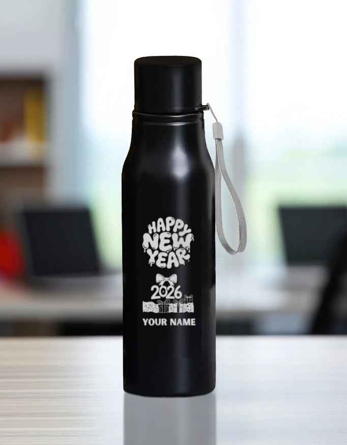 Water Bottle | 750ml โ Happy New Year 2026 (Custom Engraving)