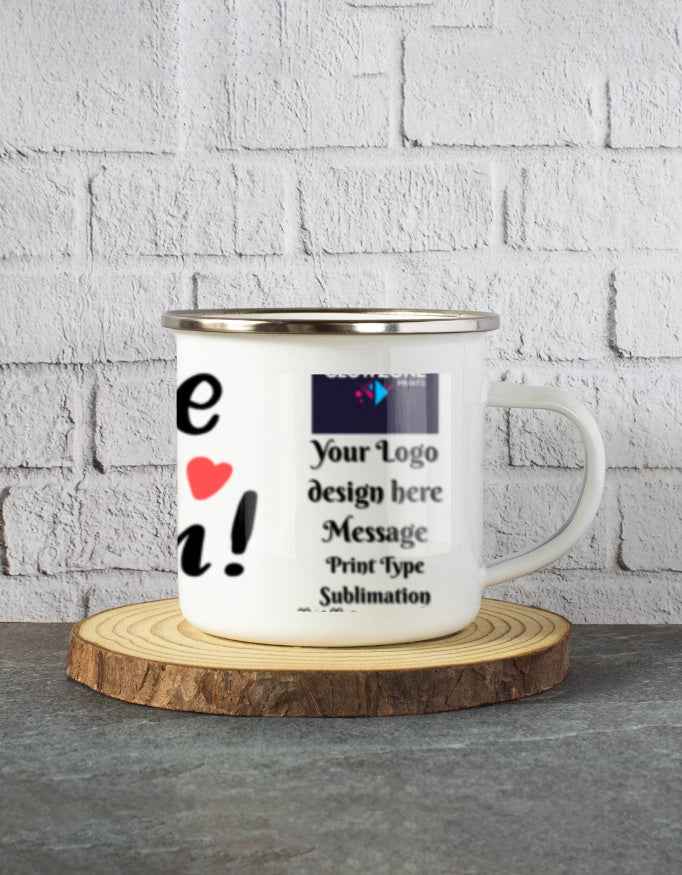 White Enamel Mugs | 325ml (Custom Print)