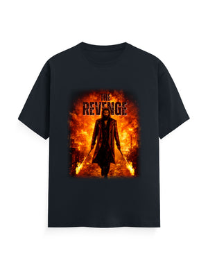 Unisex Crew T-Shirt – Dhurandhar - Revenge Navy Blue GlowZonePrints