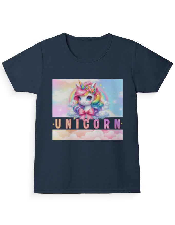 Unicorn Girl’s Crew Neck T-Shirt