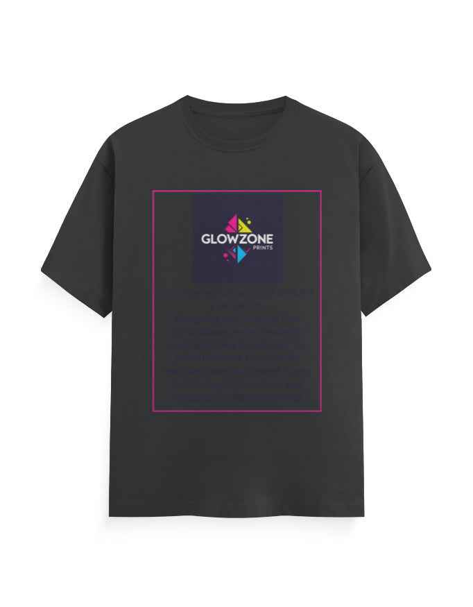 Unisex Classic Crew T-Shirt (Custom Print) Steel Grey GlowZonePrints
