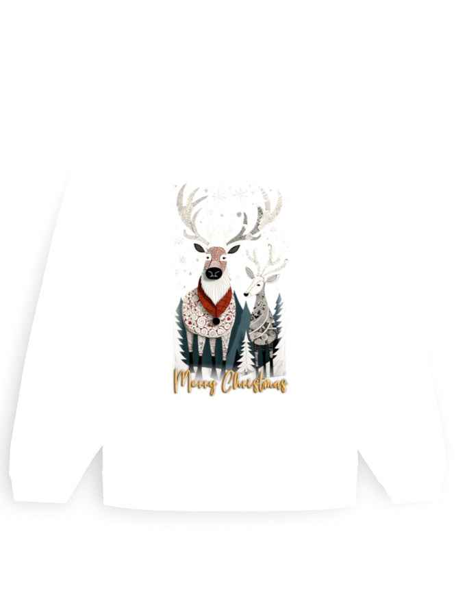 Unisex Oversized Sweatshirt Reindeer β Merry Christmas Edition | UH35