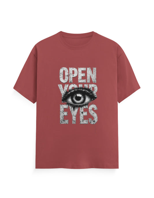 Open Your Eyes T Shirt Coral GlowZonePrints