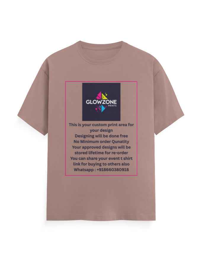 Unisex Classic Crew T-Shirt (Custom Print) Mushroom GlowZonePrints