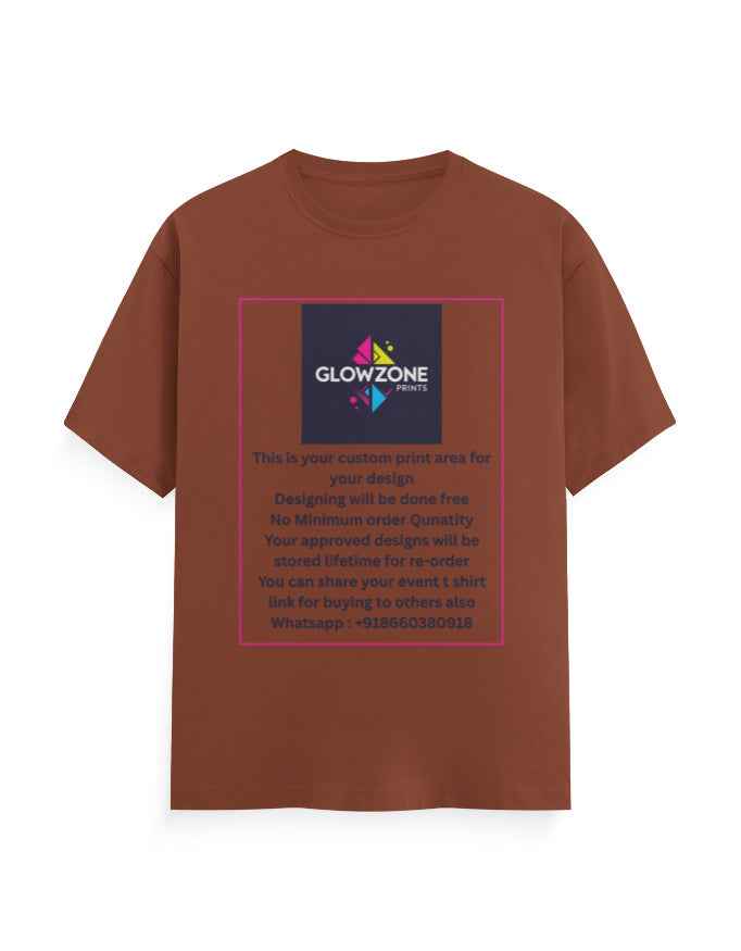 Unisex Classic Crew T-Shirt (Custom Print) Copper GlowZonePrints