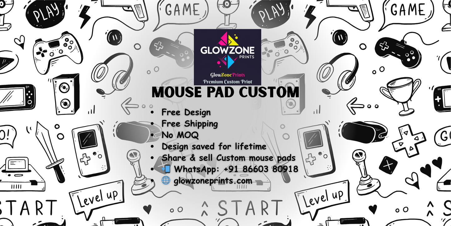 Gaming Pad (Custom Print) GlowZonePrints