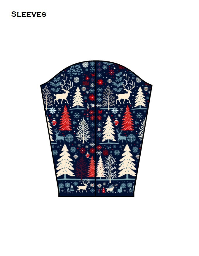 Reindeer AOP Kids Sweatshirt GlowZonePrints