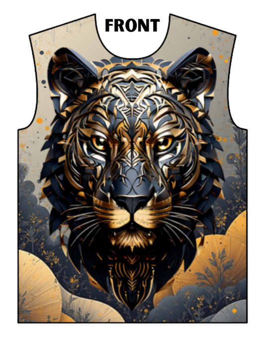 Tiger In Jugle AOP Oversized Tee GlowZonePrints