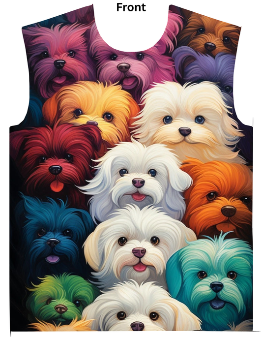 Colorful Dogs AOP (All Over Print) T Shirt GlowZonePrints