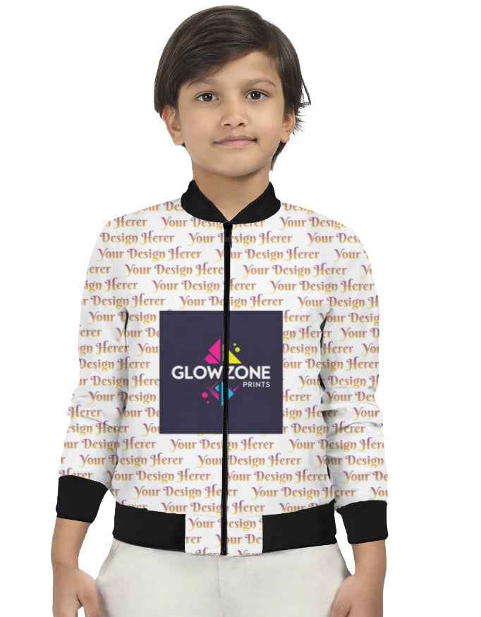 Premium Custom AOP Kids Bomber Jacket