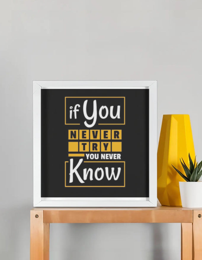 Framed Poster (Custom Print) Custom 12x12In GlowZonePrints