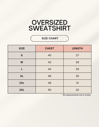 Unisex Oversized Sweatshirt | UH35 (Custom Print) GlowZonePrints