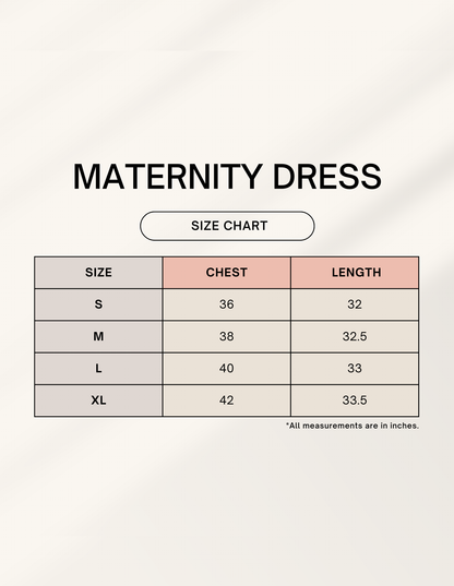 Comfort-Fit Maternity-Friendly Dress | FM44 (Custom Print) GlowZonePrints