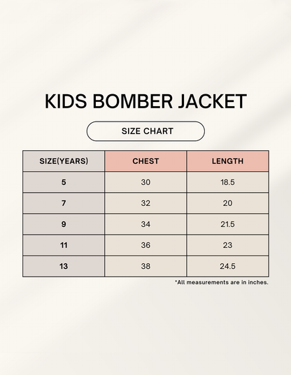 Jungle AOP Kids Premium Bomber Jacket GlowZonePrints