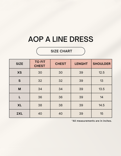 Custom AOP (All Over Print) A line Dress GlowZonePrints