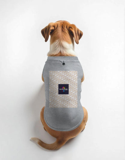 Dog T-Shirts (Custom Prints) Grey Melange GlowZonePrints