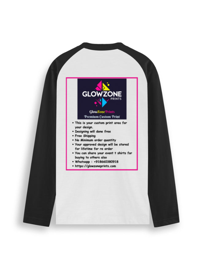 Unisex Raglan T-Shirt | UR37 (Custom Print) GlowZonePrints