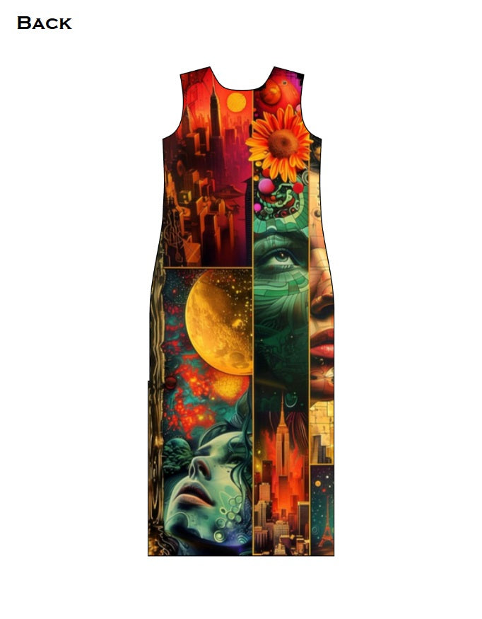 Abstract Art AOP(All Over Print) Bodycon Dress GlowZonePrints