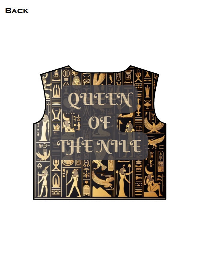 Egyptian Queen AOP (All Over Print) Crop Top GlowZonePrints