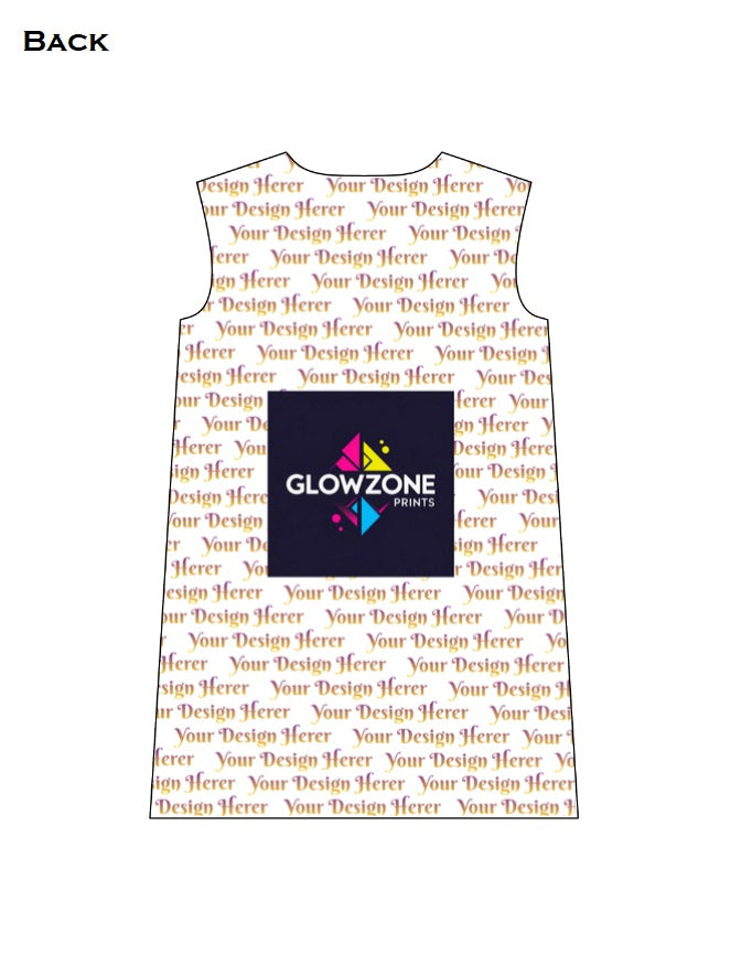 Custom AOP T-Shirt Dress GlowZonePrints