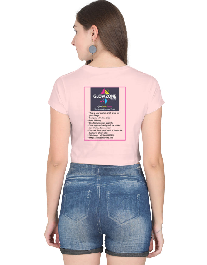 Female Crop Top | FC39 (Custom Print) GlowZonePrints