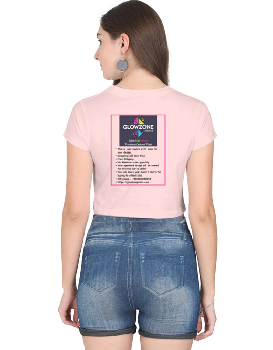 Female Crop Top | FC39 (Custom Print) GlowZonePrints