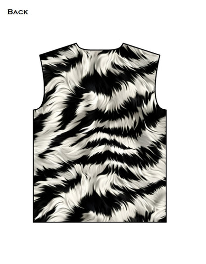 Unisex AOP Oversized Tee – Zebra Fur Pattern GlowZonePrints