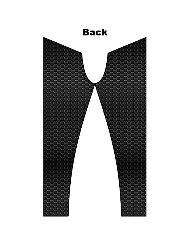 Women's AOP Gym Leggings – Carbon Hex Performance Pattern