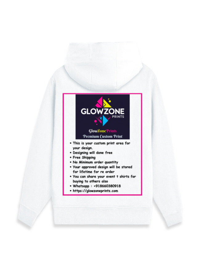 Unisex Zip Hoodie | UH38 (Custom Print) GlowZonePrints