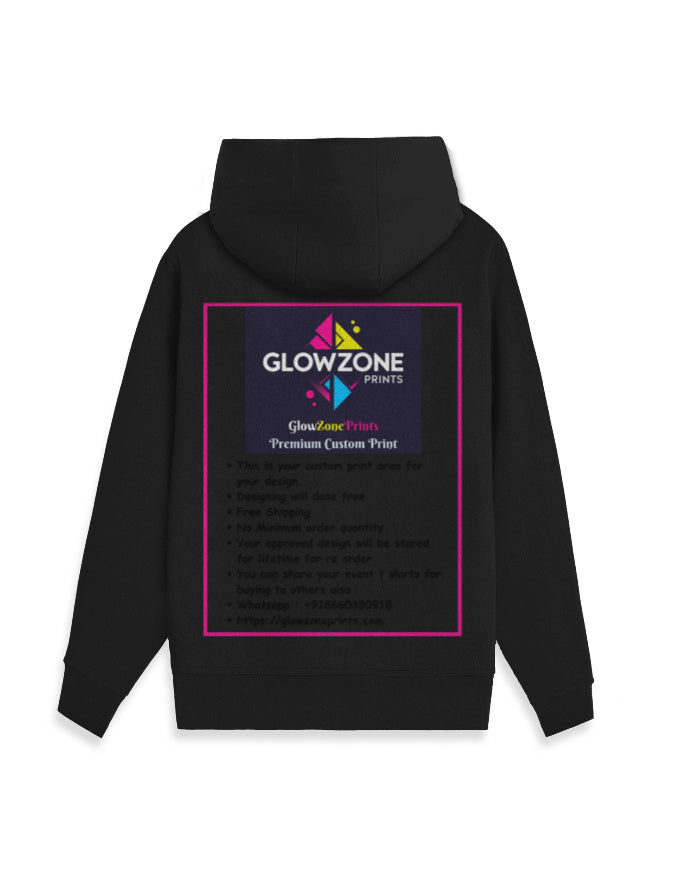 Unisex Zip Hoodie | UH38 (Custom Print) GlowZonePrints
