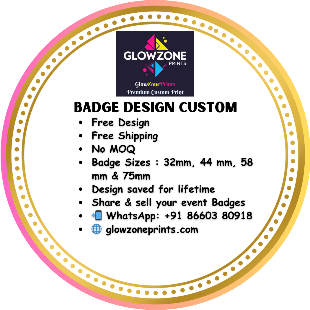 Badge (Custom Print) GlowZonePrints