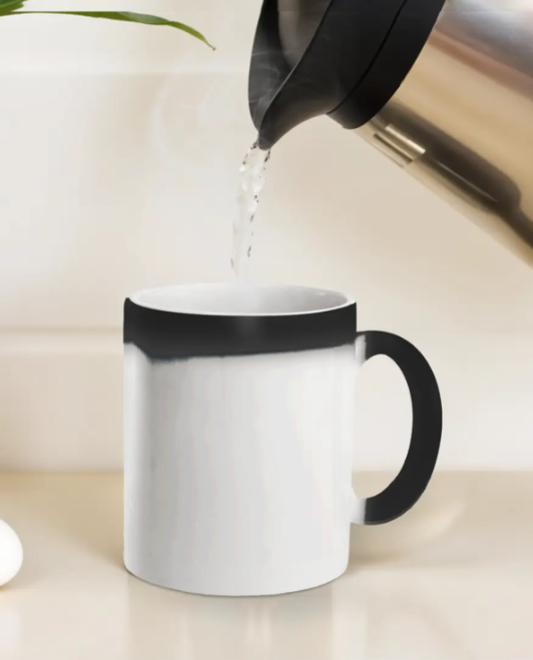 Magic Coffee Mug | 325ml (Custom Print) Black 325 ml GlowZonePrints