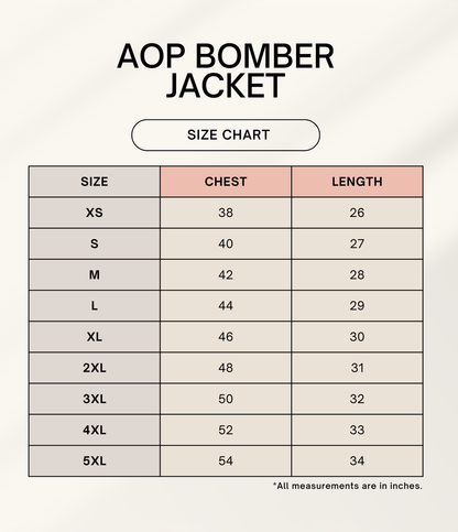 Unisex AOP Bomber Jacket – Retro Wave Geometric Pattern